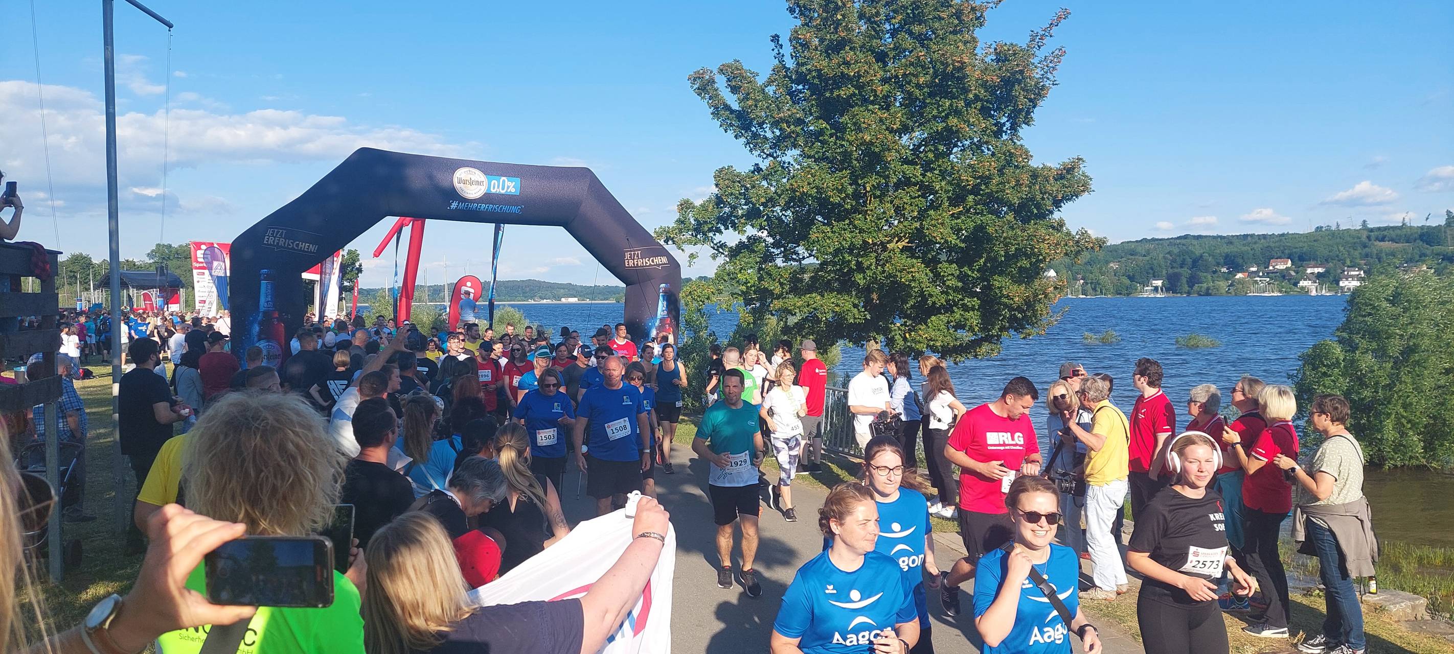 Top-Zeiten beim 11. Firmenlauf am Möhnesee
