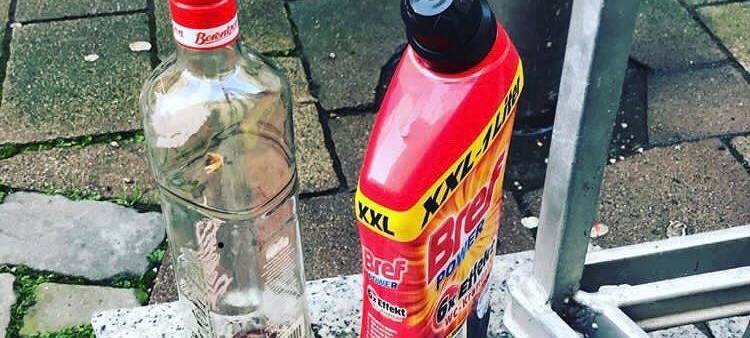 Immer wieder sieht man Müll neben den Mülleimern