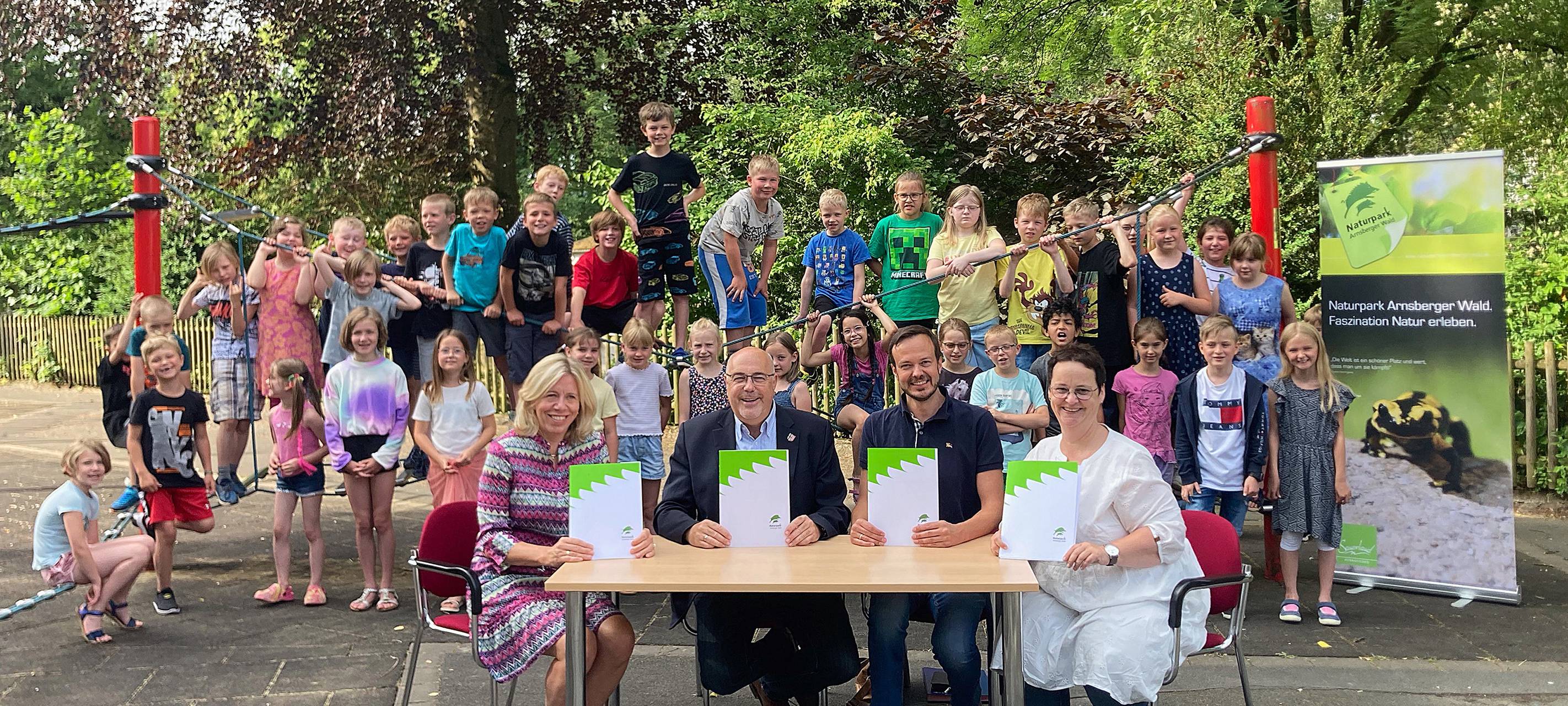 Die Warsteiner Kita Niederbergheim könnte die erste Naturpark-Kita im Naturpark Arnsberger Wald werden.