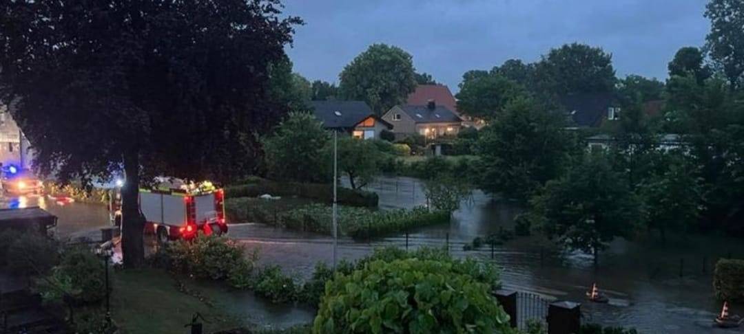 Soest-Hattrop wurde beim Unwetter überschwemmt.
