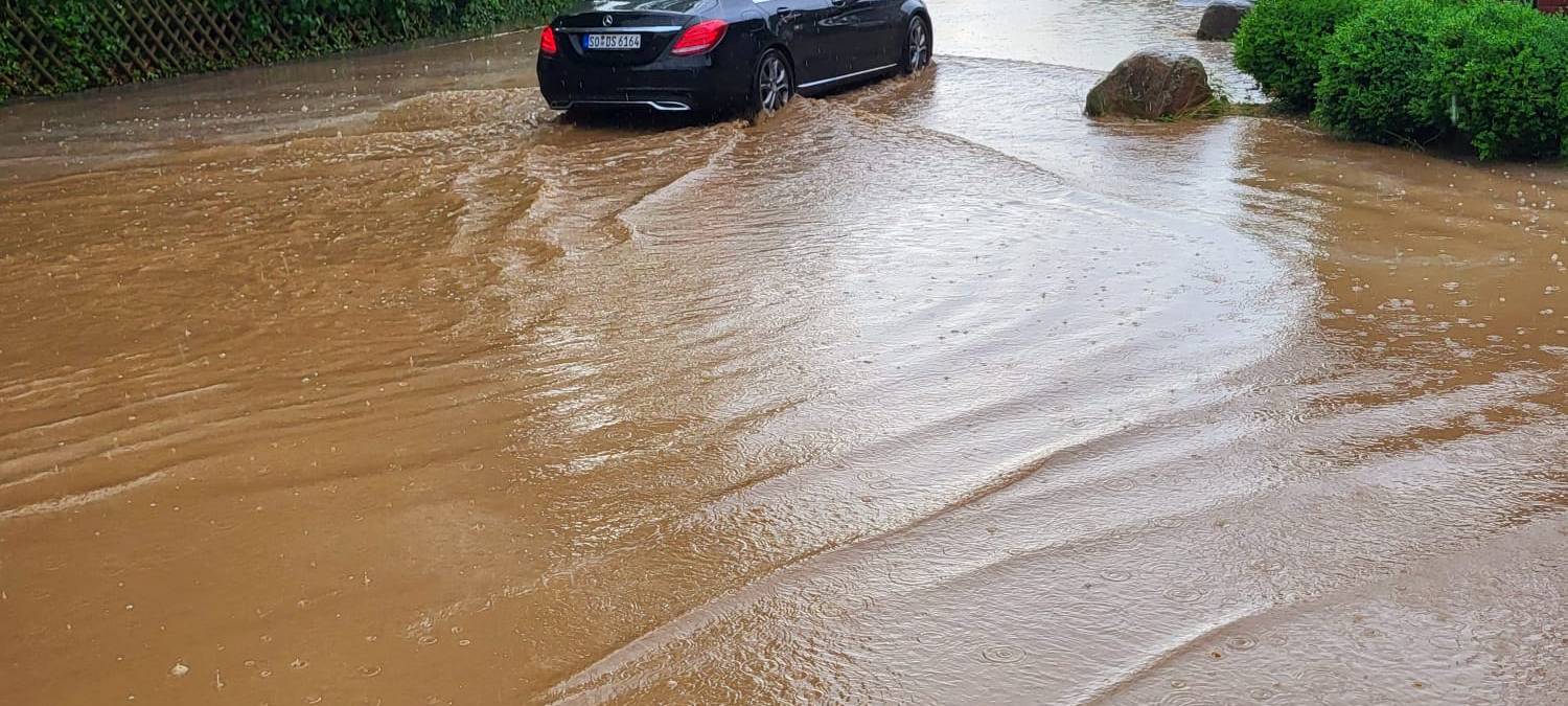 Soest-Hattropholsen am Morgen nach dem Unwetter.