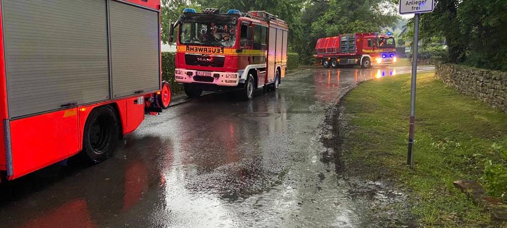 Die Unwetter im Kreis Soest sorgten für etliche Feuerwehreinsätze.