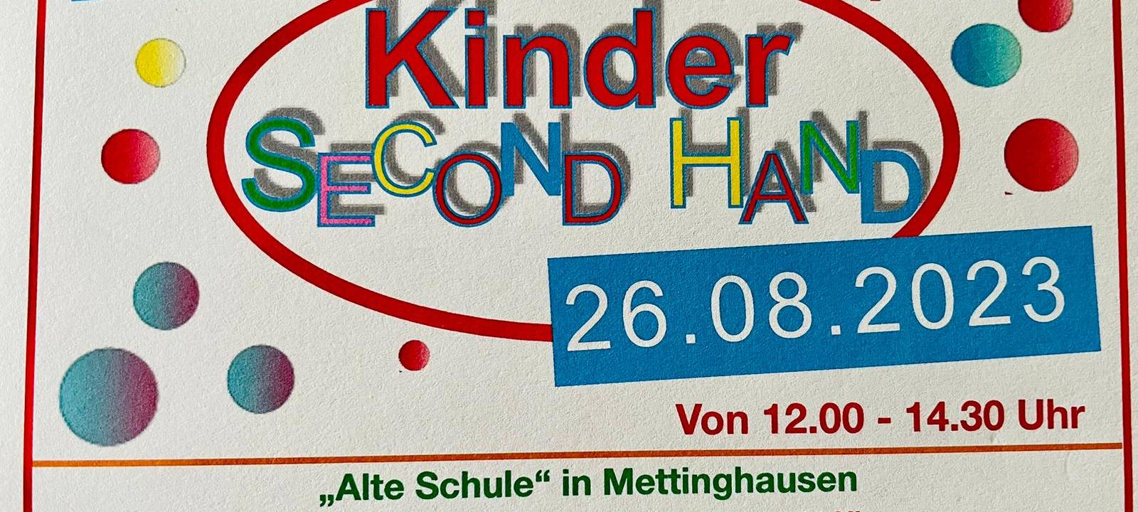 Alles rund ums Kind - Trödelmarkt in Mettinghausen