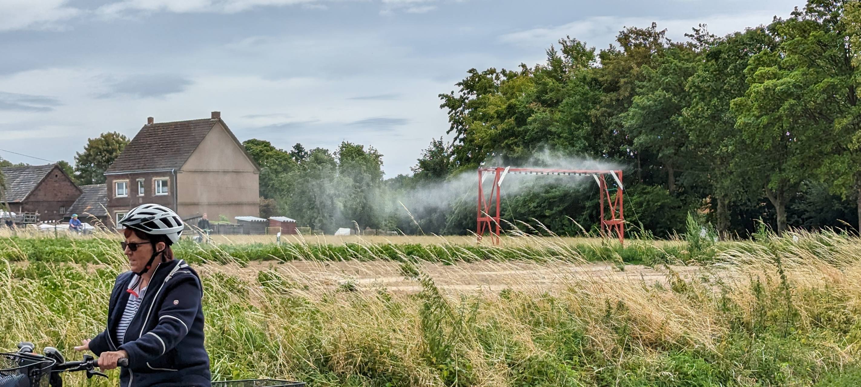 Radfahrer beim Sattelfest