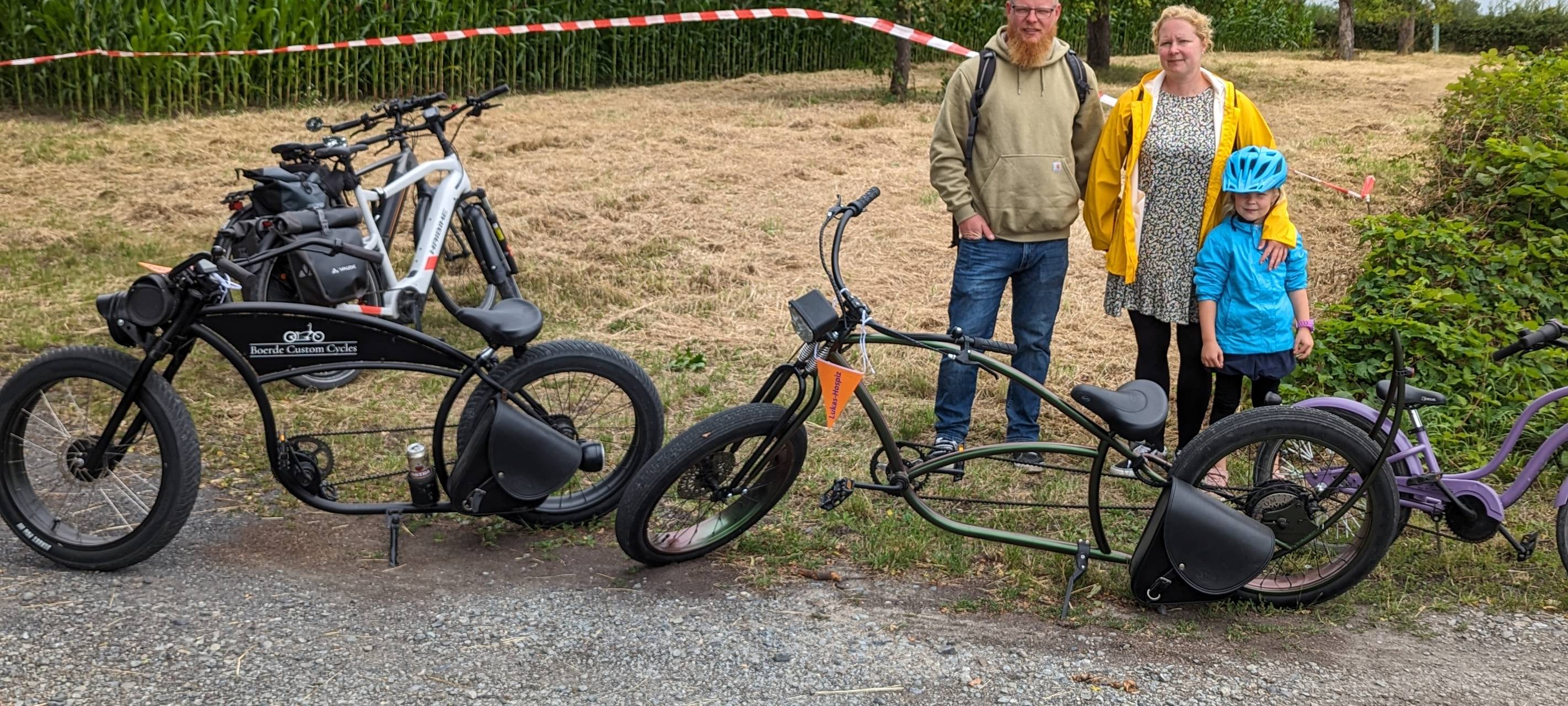 Radfahrer beim Sattelfest