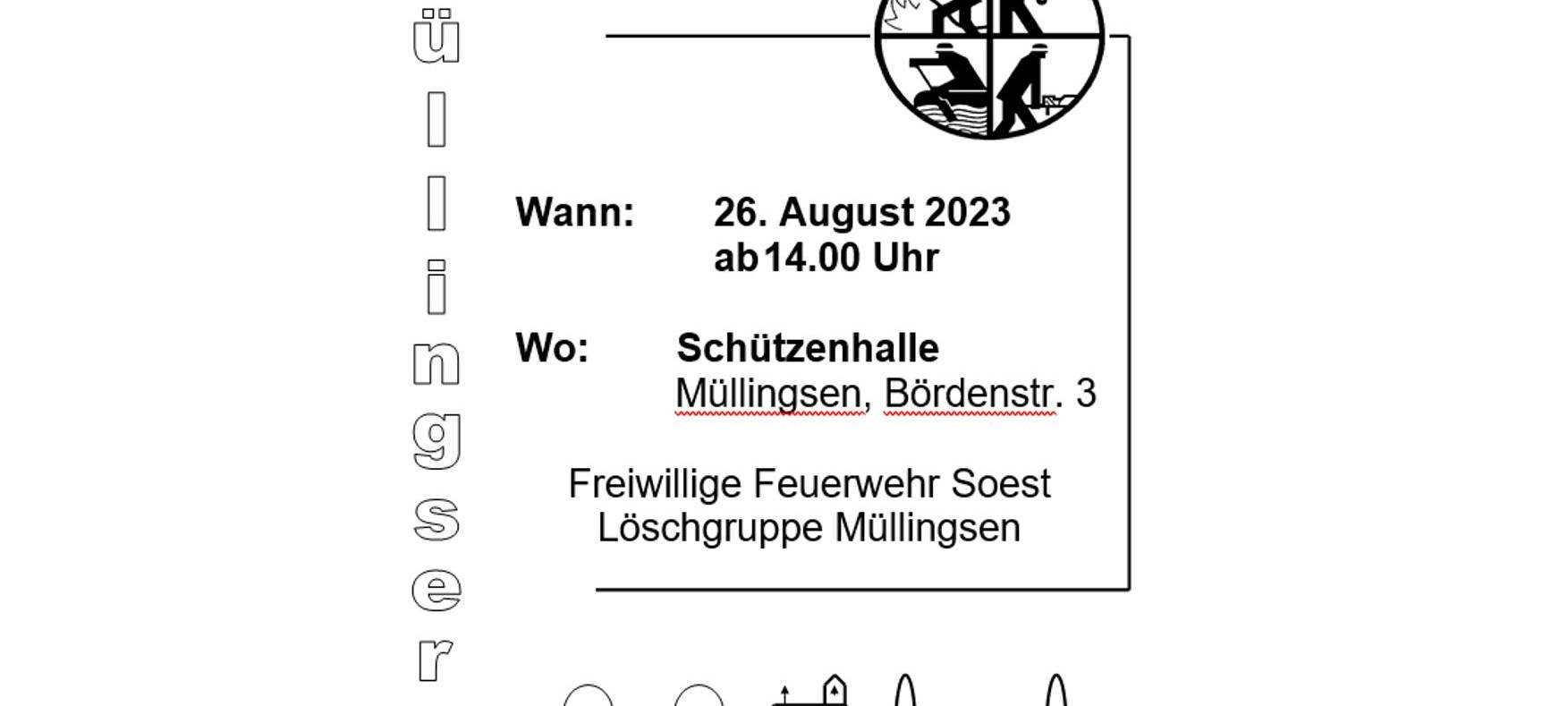 Reibekuchenessen in Müllingsen an der Schützenhalle