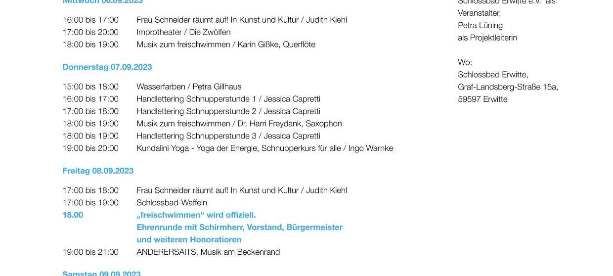 Schlossbad Erwitte wird zur Kunstausstellung