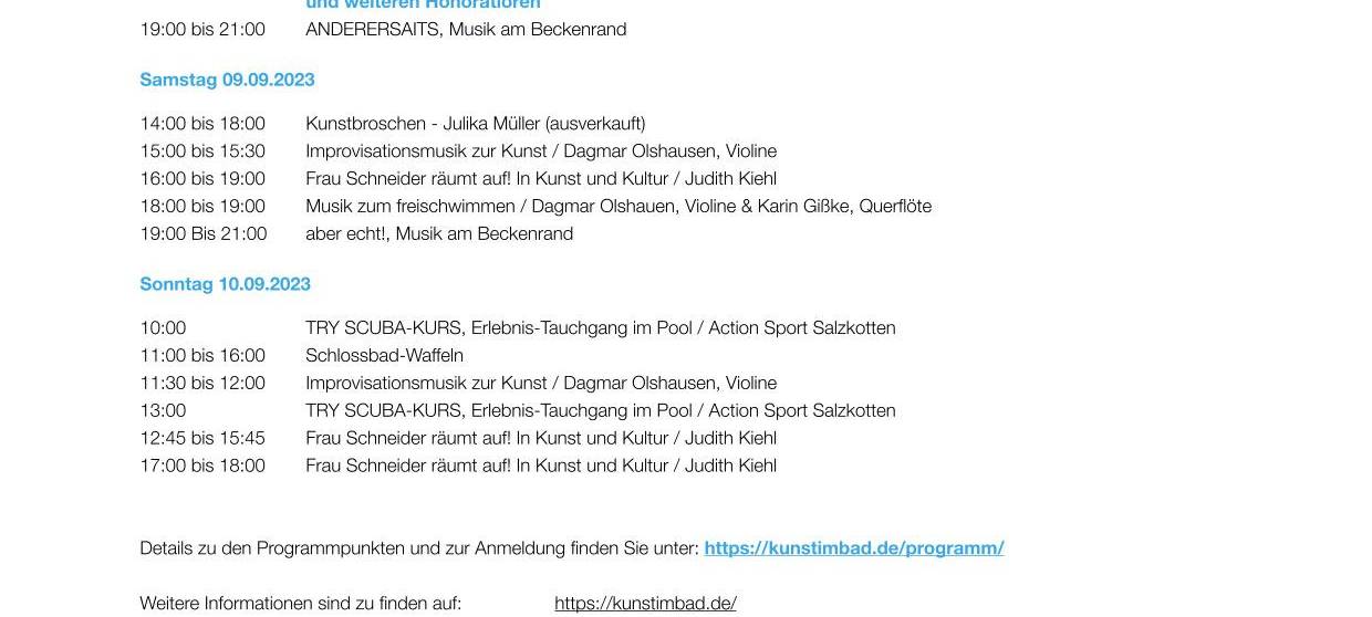 Schlossbad Erwitte wird zur Kunstausstellung