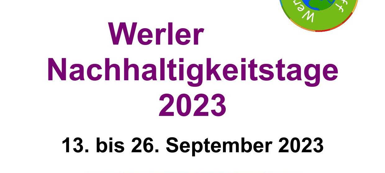 Werler Nachhaltigkeitstage 2023 Eine Aktion vom Klimatreff Werl