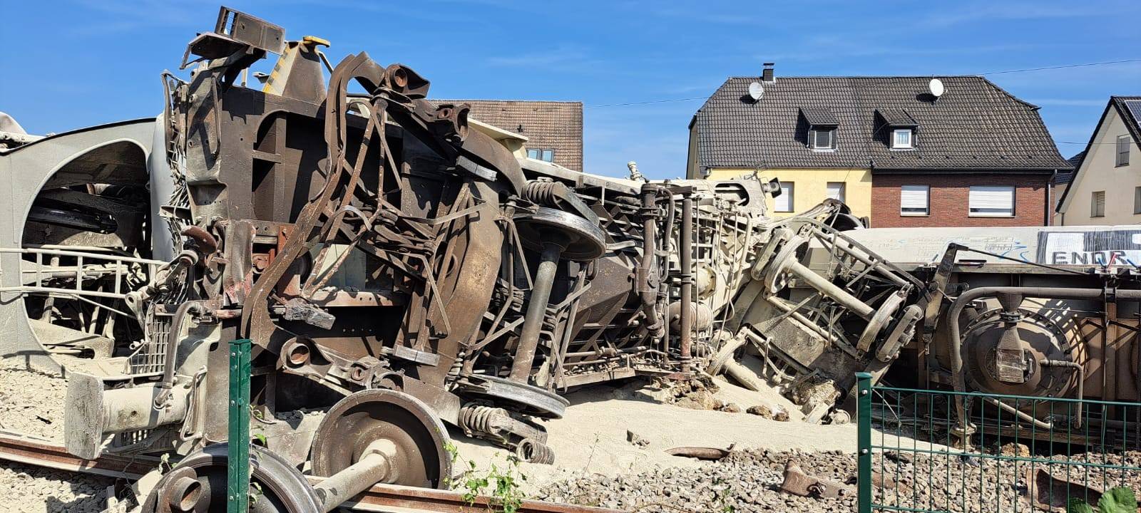 In Geseke ist am 10. September 2023 ein Güterzug verunglückt.