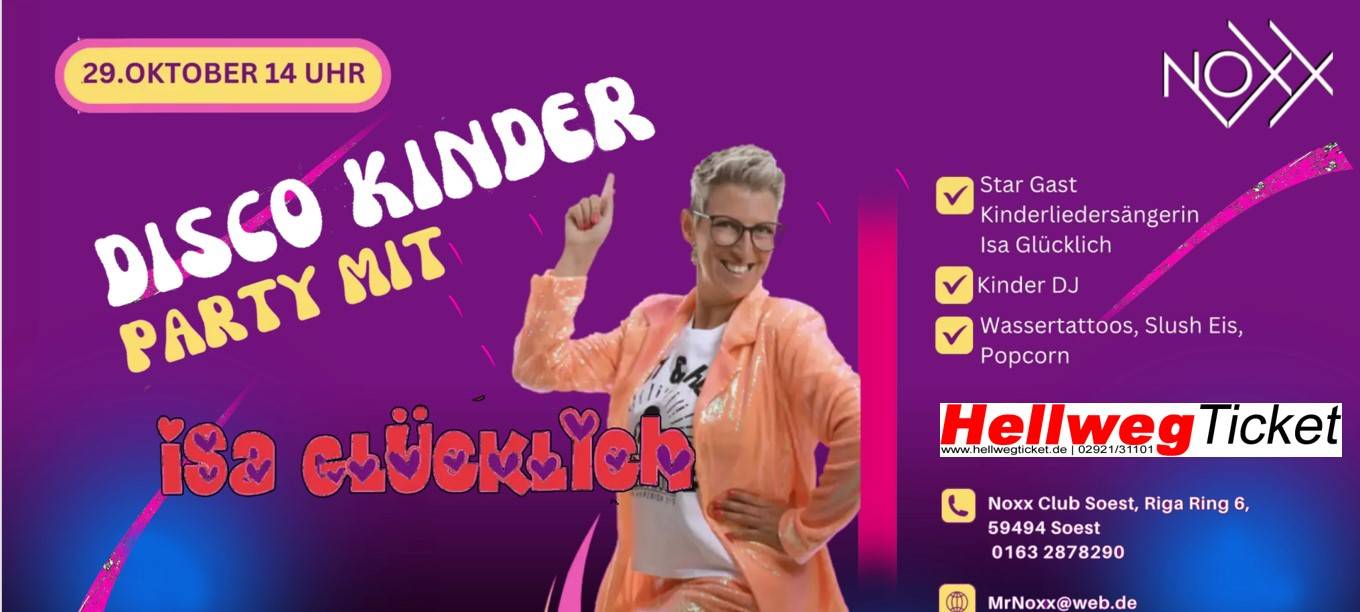 Disco Kinder Party im Noxx Club Soest
