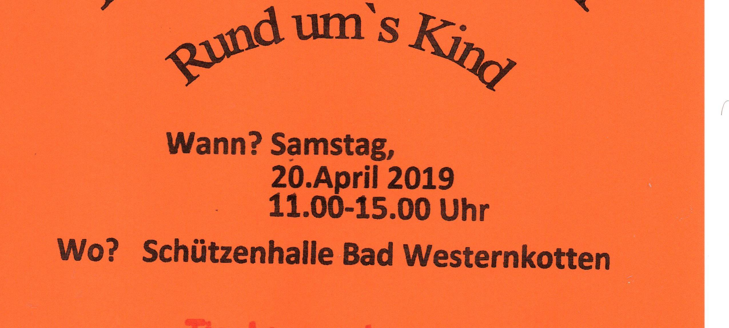 Der Frühjahrsflohmarkt ”Rund um´'s Kind “