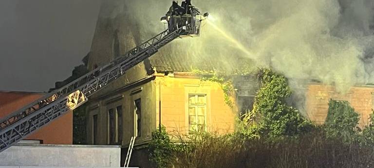 Großbrand an der Lippstädter Straße in Erwitte.