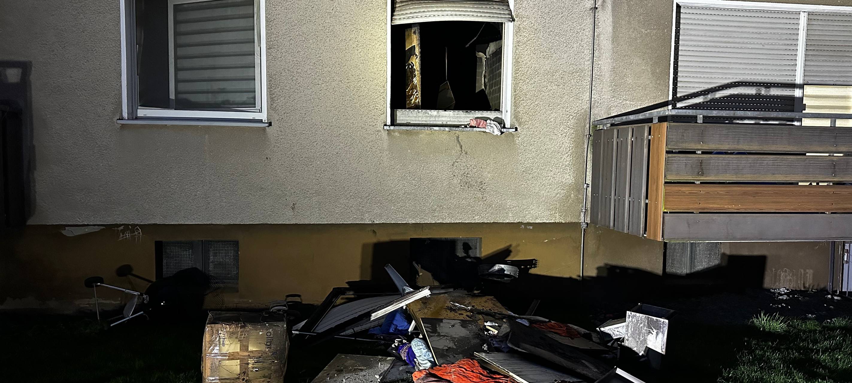 Brand in einem Mehrfamilienhaus in Soest