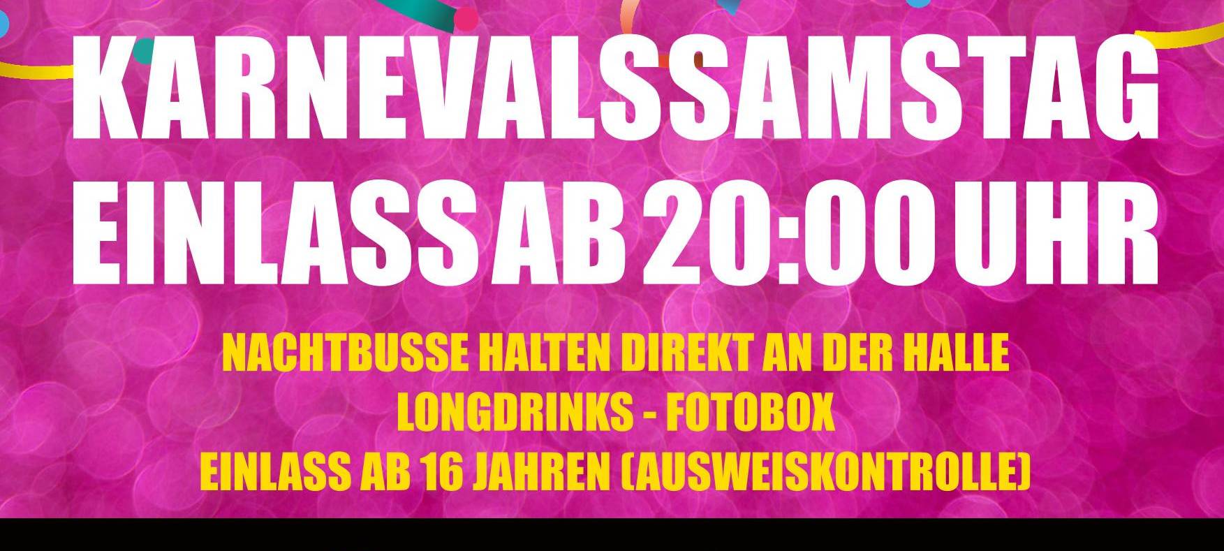 Große Karnevalsfeier in der Schützenhalle