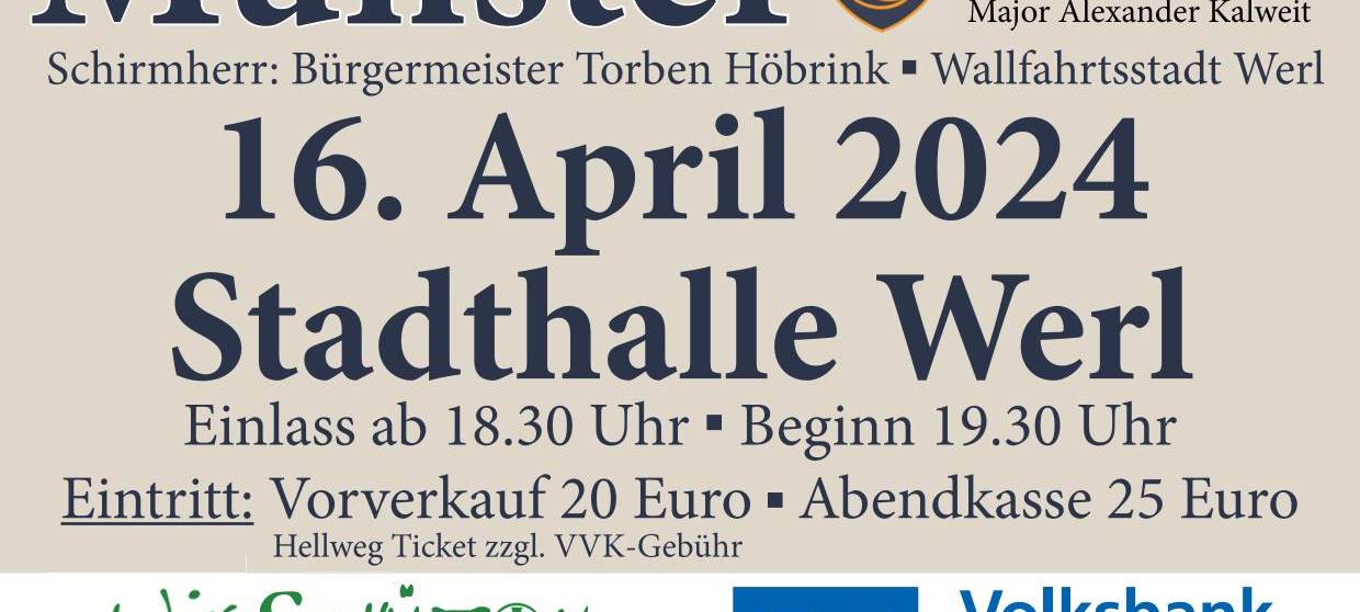 Benefizkonzert mit dem Luftwaffenmusikkorps Münster in Werl