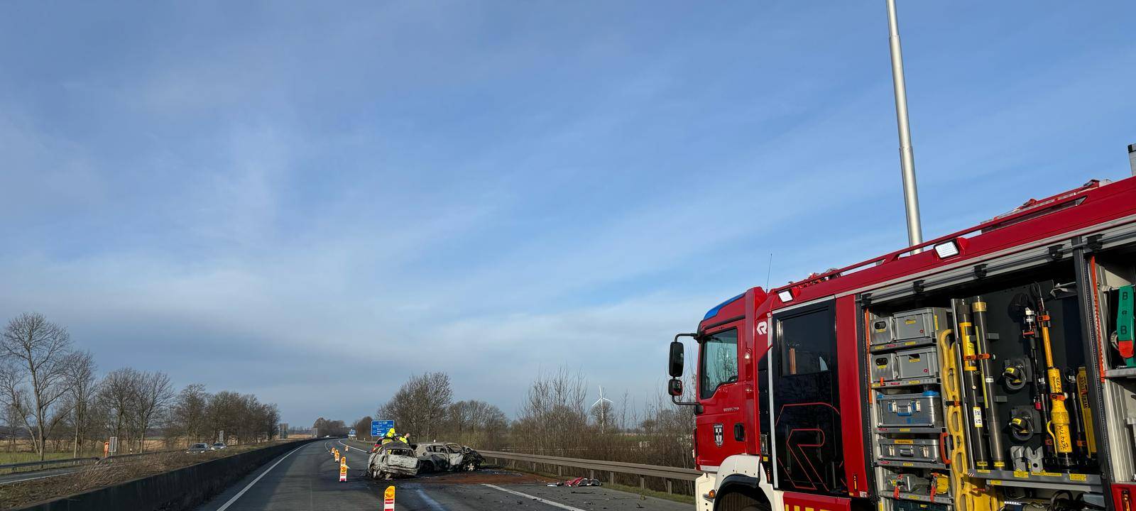 Dramatische Szenen nach Verkehrsunfall auf der A 44 bei Werl