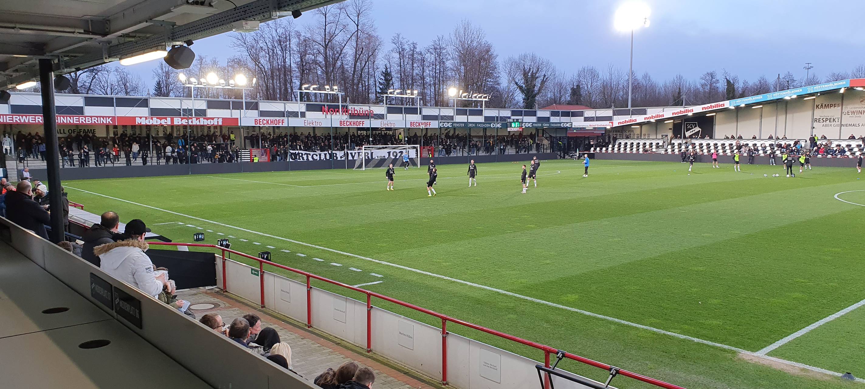 Westfalenpokal-Halbfinale zwischen dem SC Verl und dem SV Lippstadt in der Saison 2023/24.