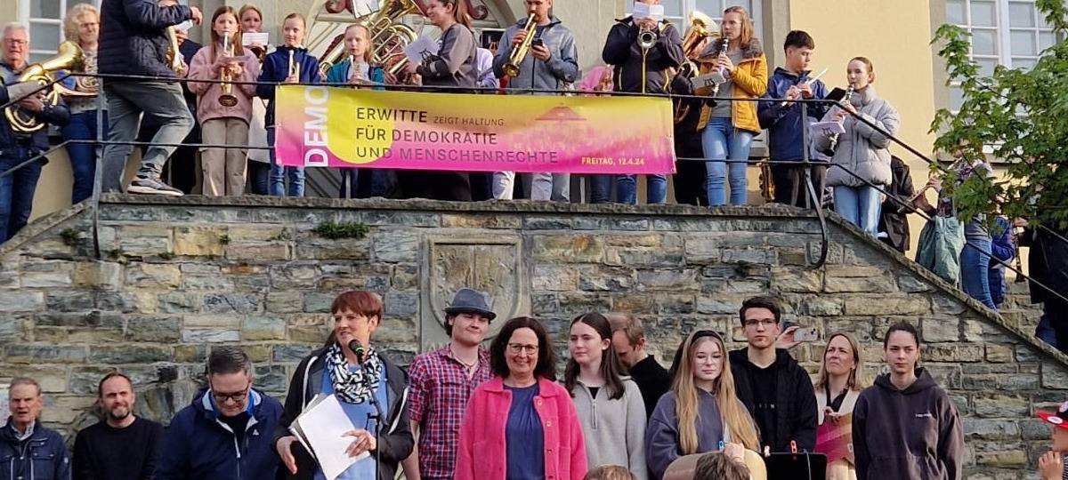 Demonstrationen für Demokratie in Rüthen und Erwitte