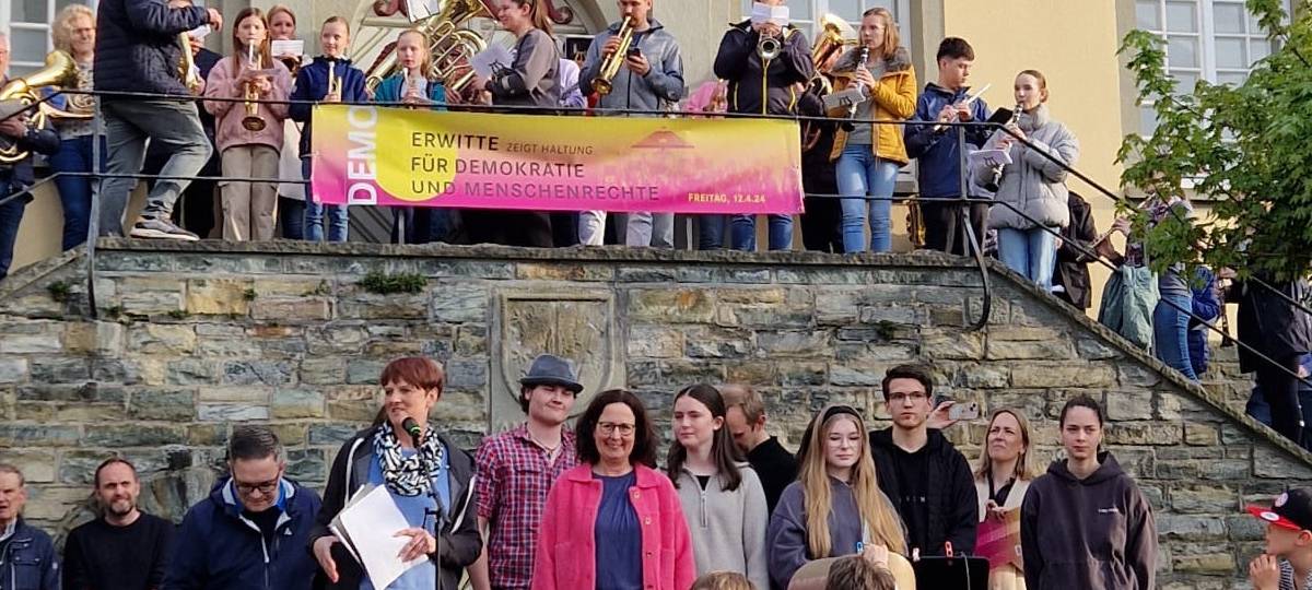 Demonstrationen für Demokratie in Rüthen und Erwitte