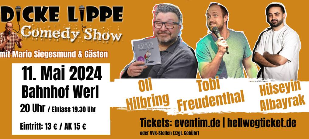 Dicke Lippe Comedy Show im Bahnhof Werl