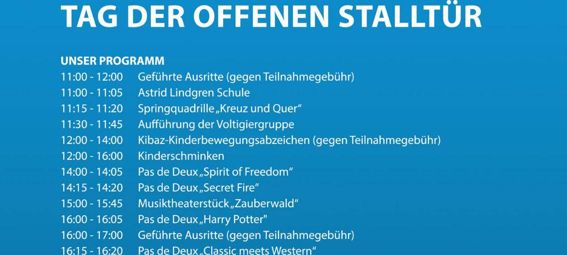 Tag der offenen Stalltür