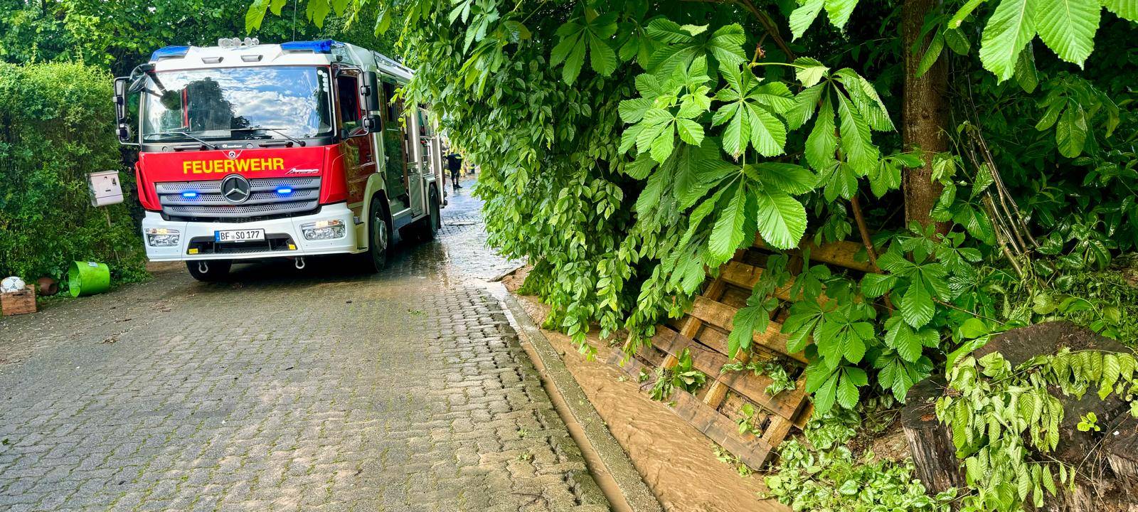 Starkregen trifft Wickede und Werl