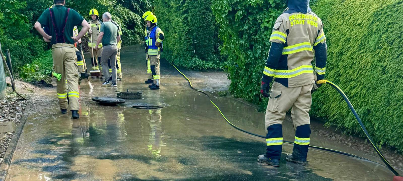 Starkregen trifft Wickede und Werl