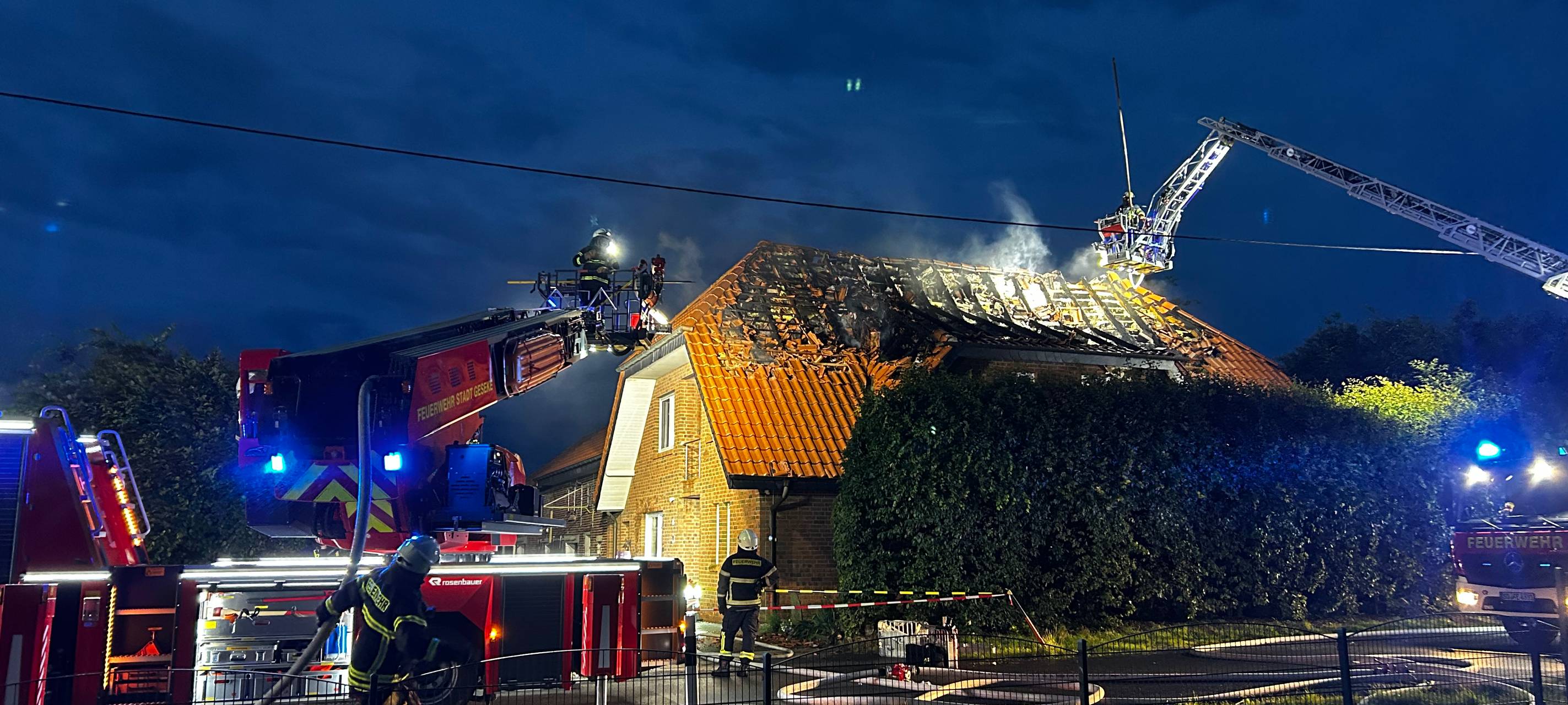 Großbrand in Geseke