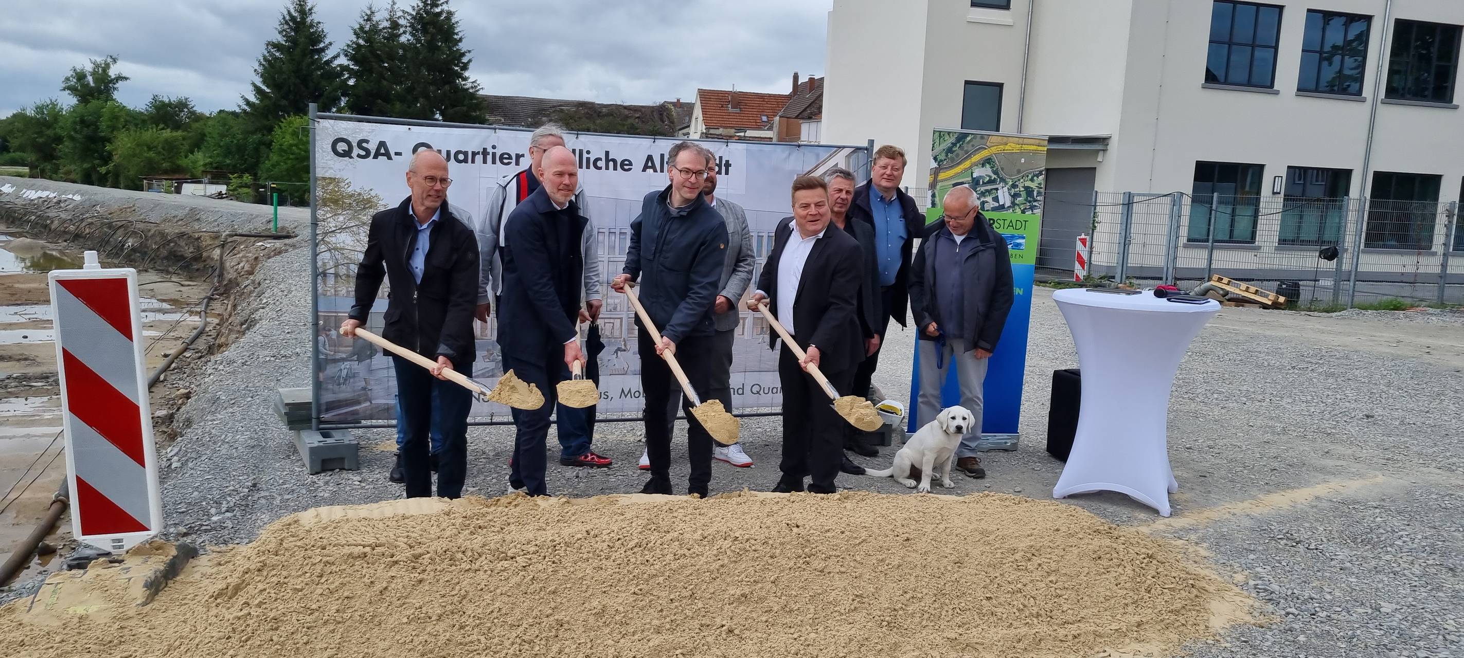Spatenstich zum Stadthausneubau in Lippstadt.