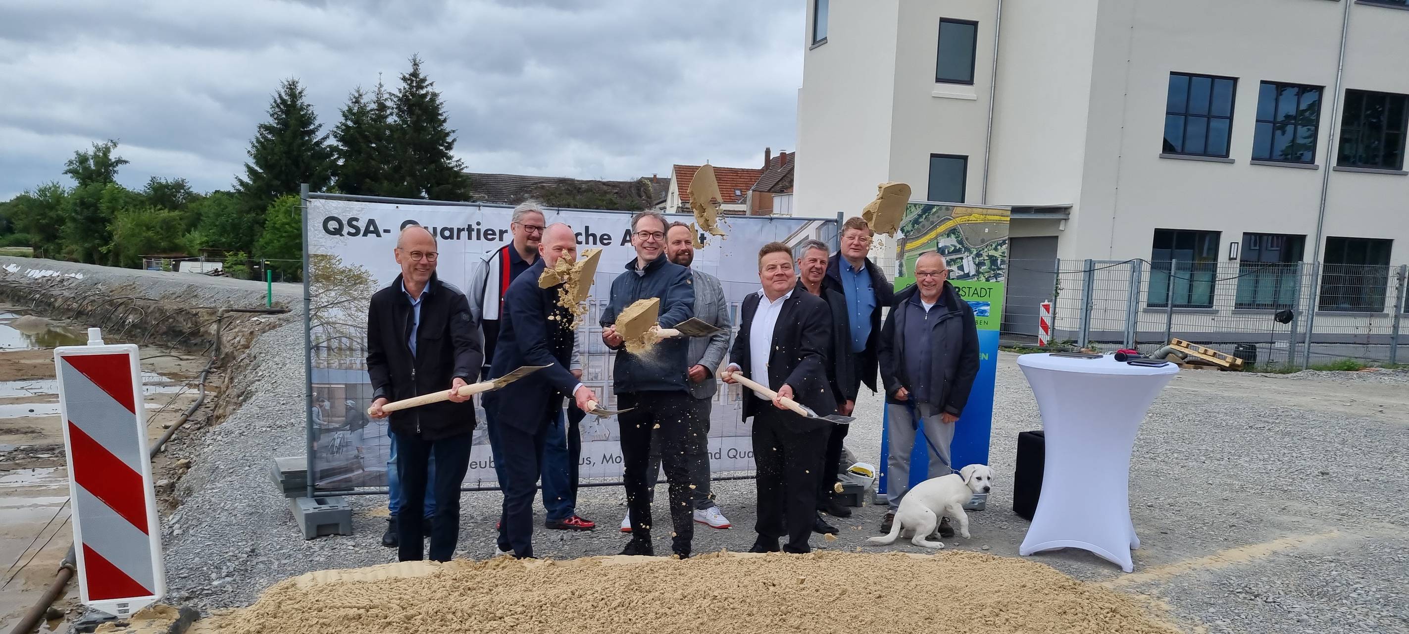 Spatenstich zum Stadthausneubau in Lippstadt.