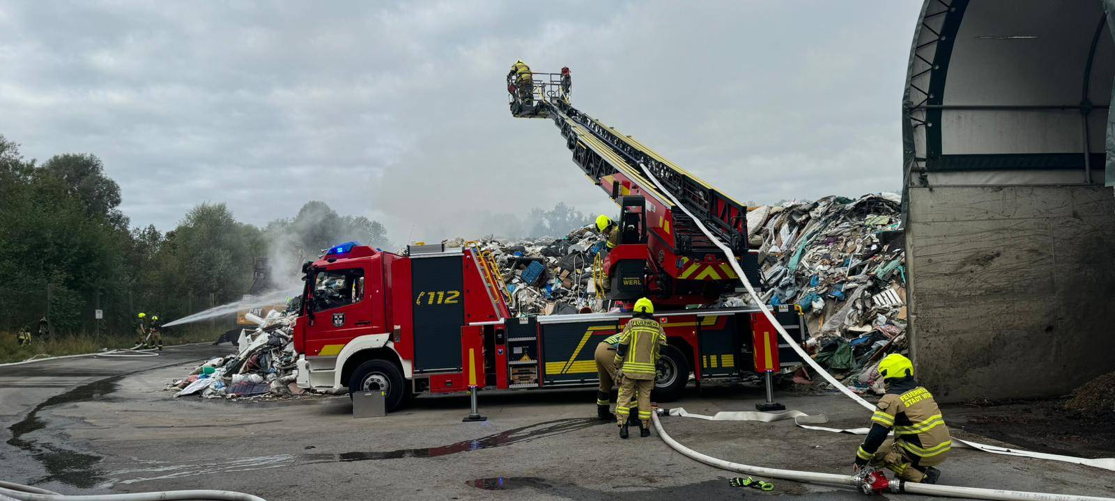 Brand auf Werler Mülldeponie unter Kontrolle