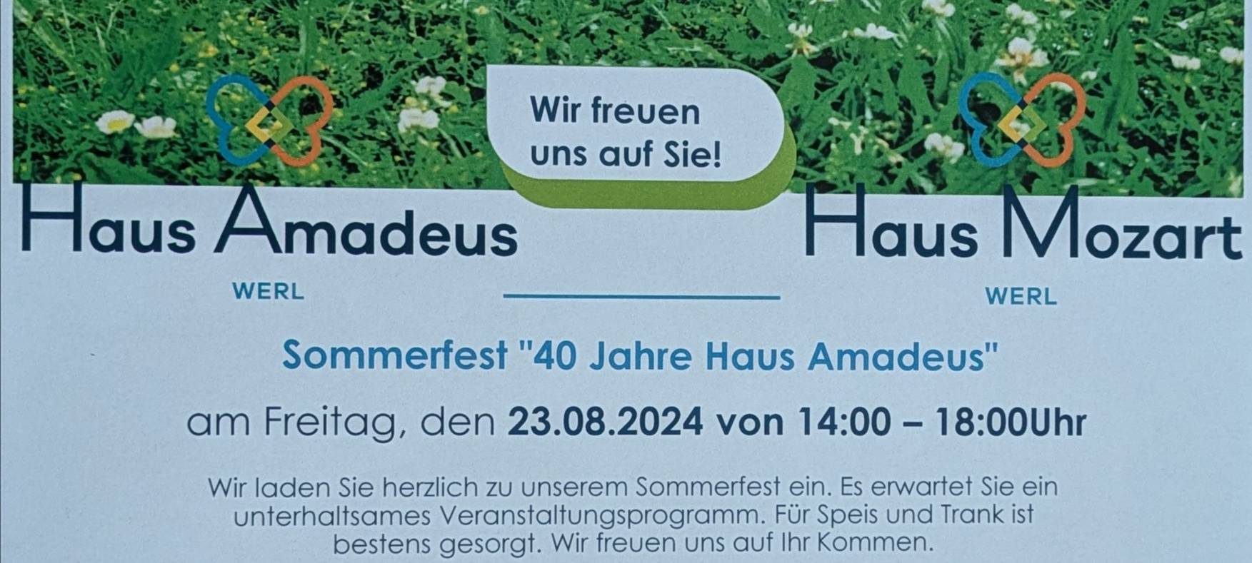 Sommerfest ,,40 Jahre Haus Amadeus "