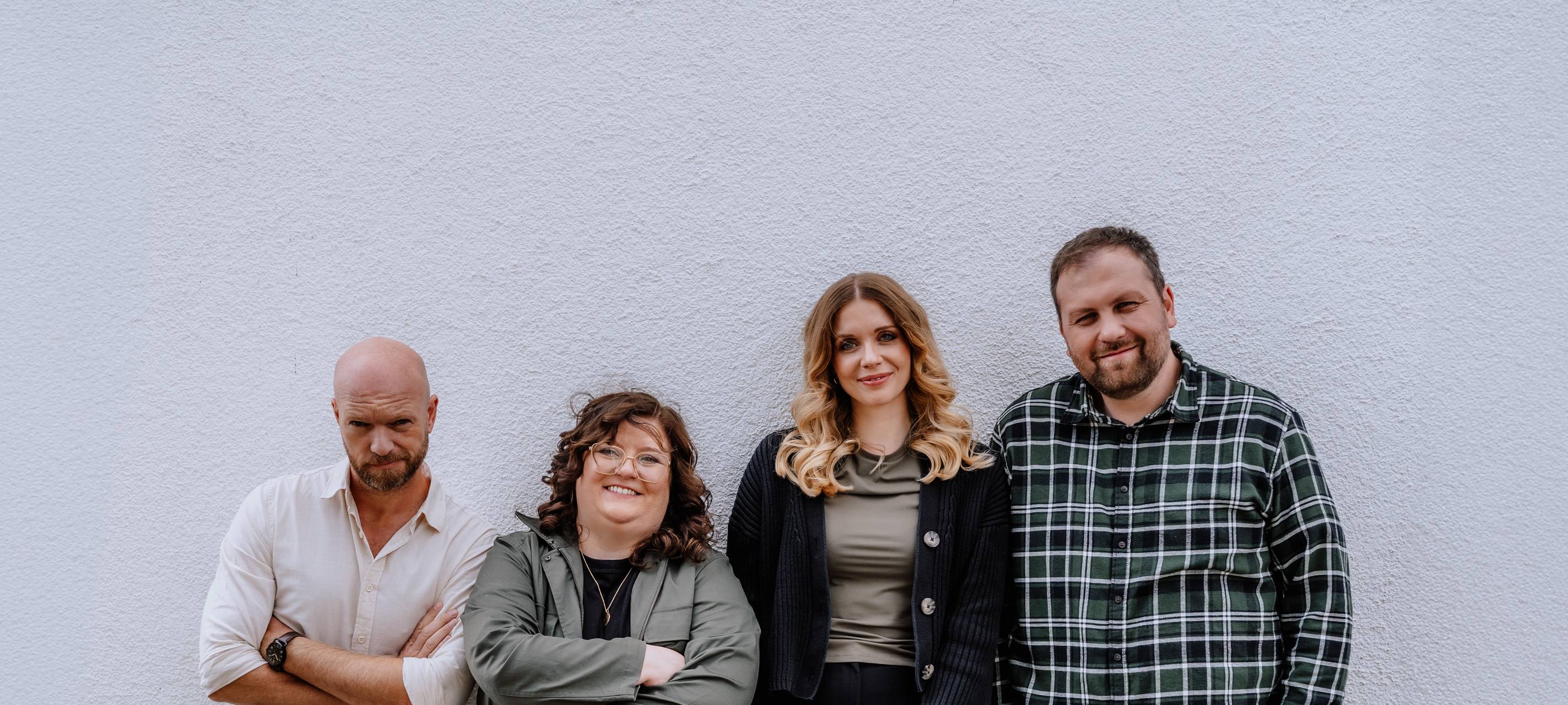 Die Hellweg am Morgen-Moderatoren: Friederike Umminger & Sebastian Günther und Eva Schulze-Gabrechten & André Joosten.