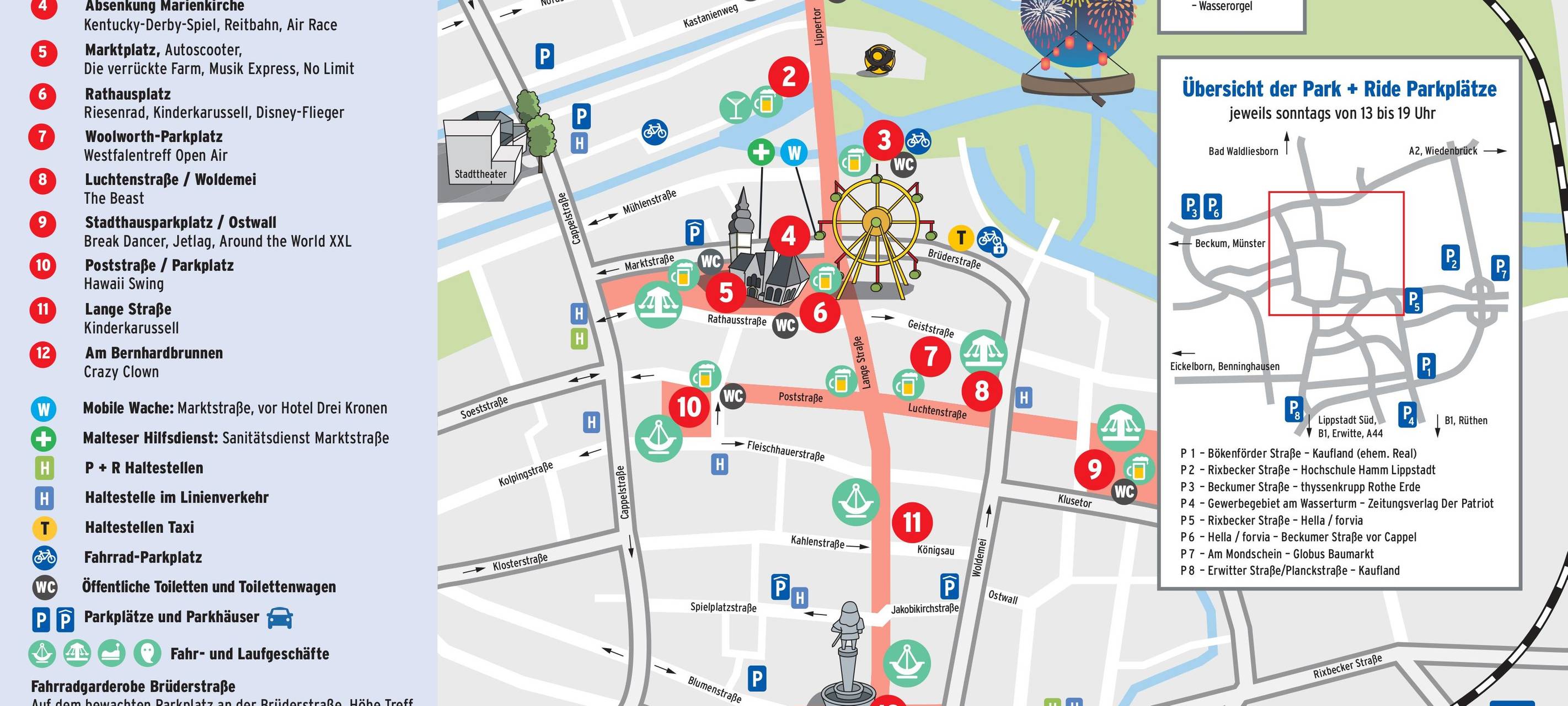 Der Kirmesplan für die Herbstwoche 2024.