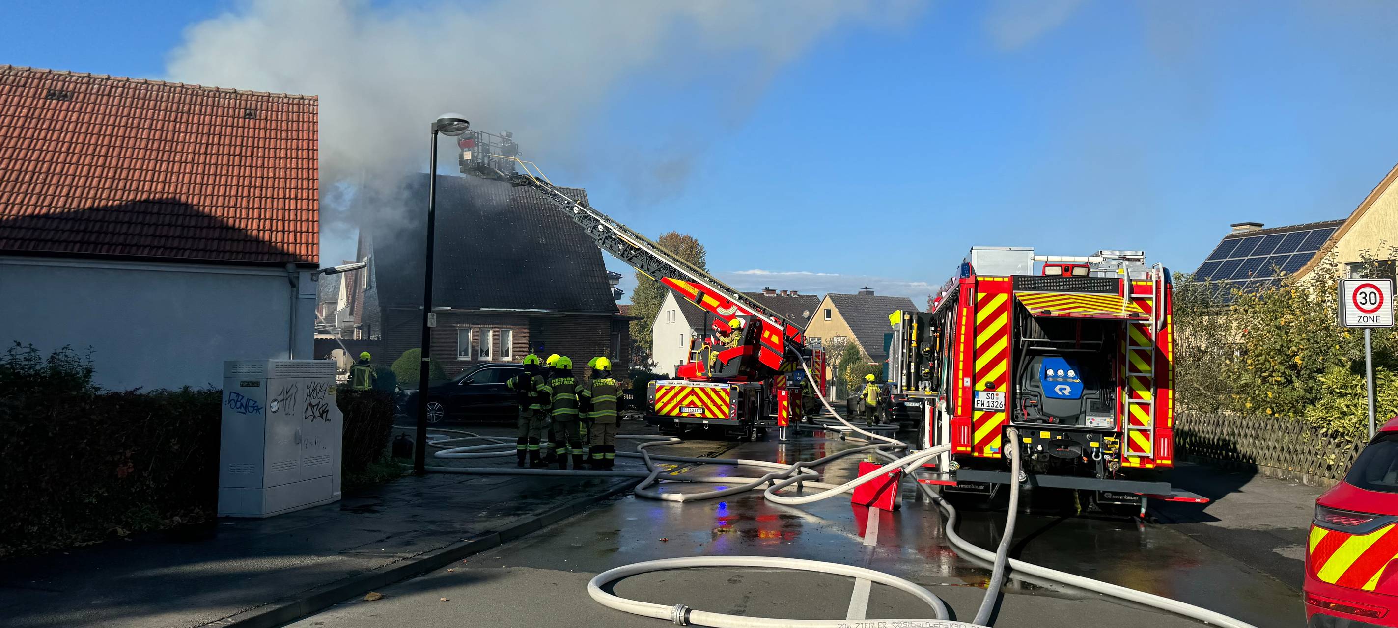 Wohnhausbrand in Werl