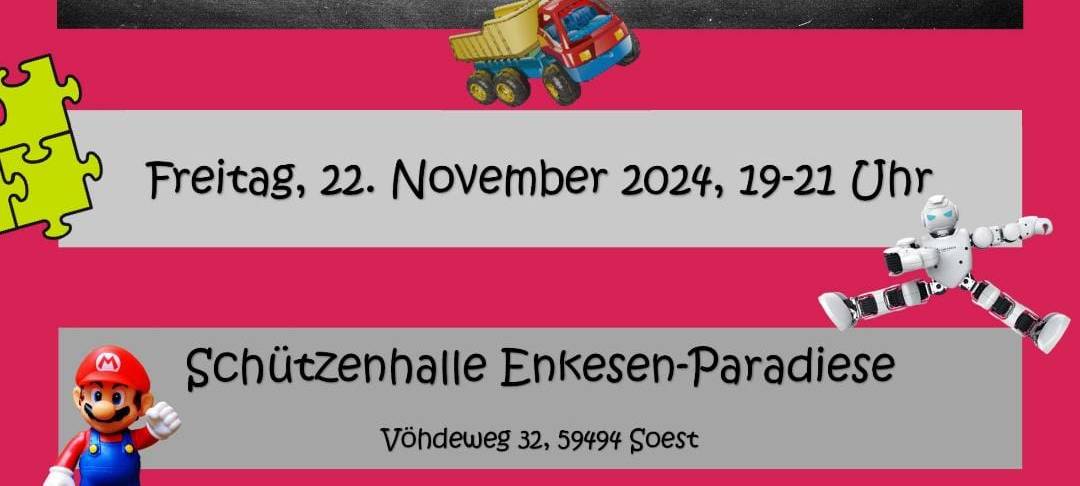 Spielzeugmarkt in der Schützenhalle Enkesen