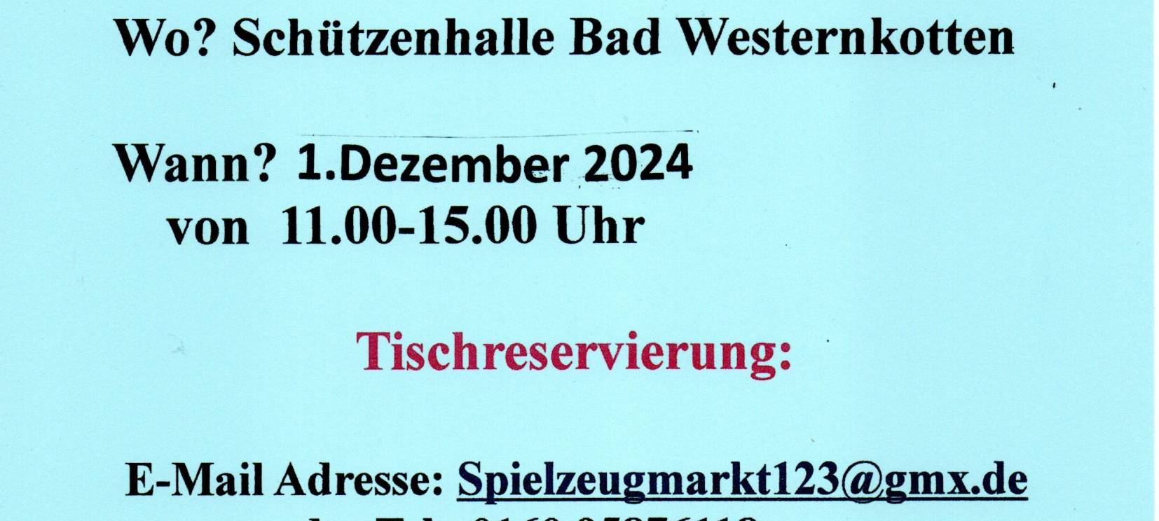 5.Spielzeugbörse in Bad Westernkotten