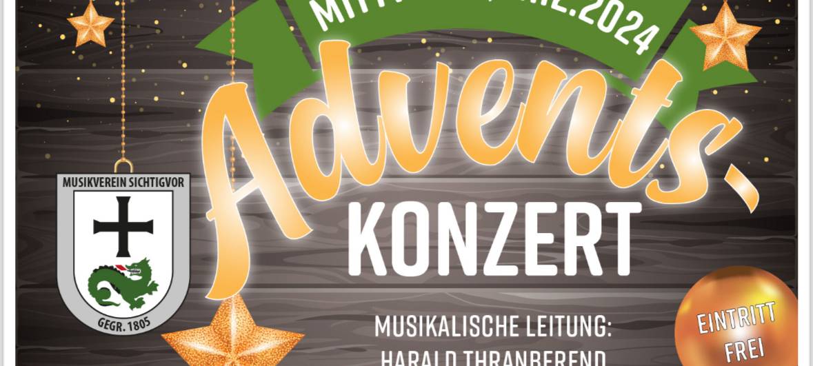 Adventskonzert 2024 Musikverein Sichtigvor
