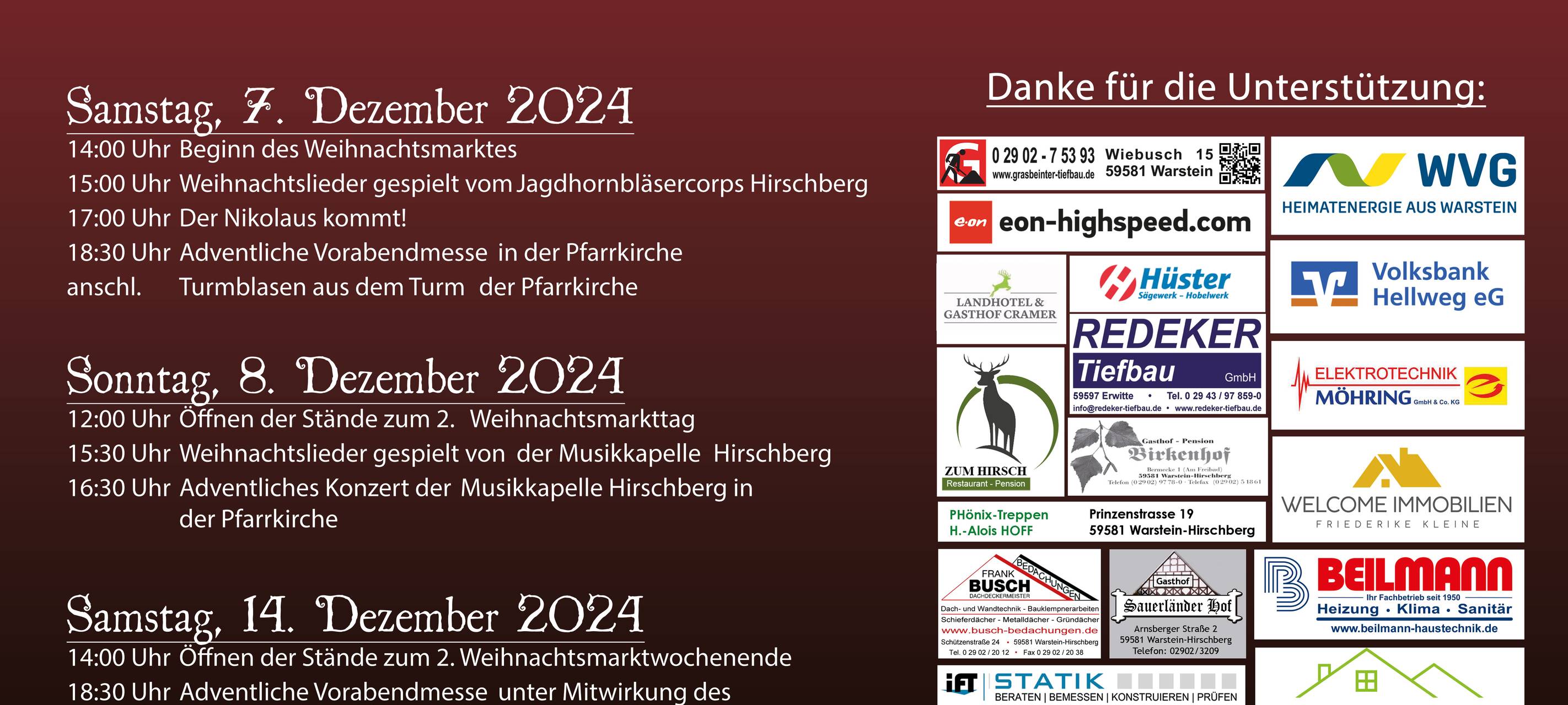 Weihnachtsmarkt Hirschberg