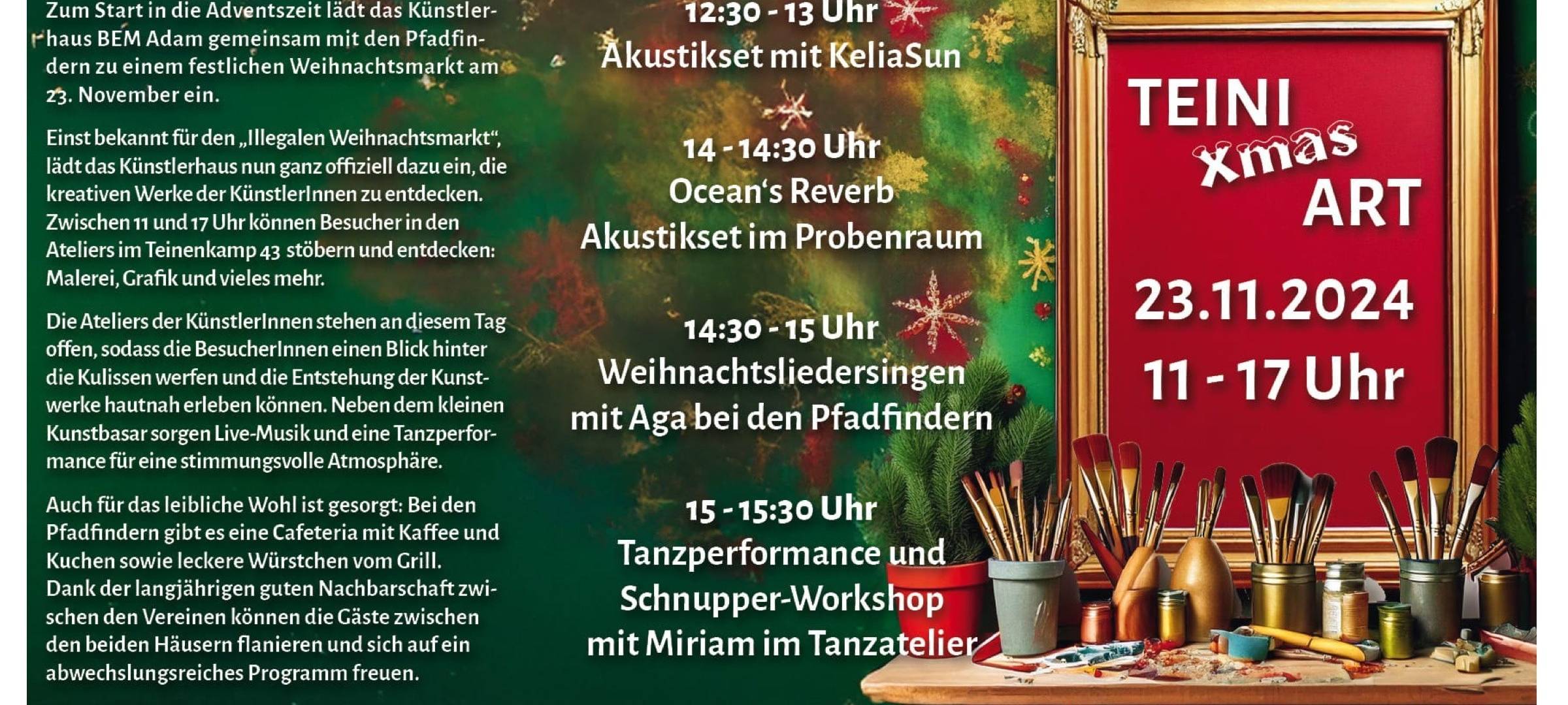 Pfadfinder-Adventsbasar & TEINI XMAS ART-Weihnachtsmarkt