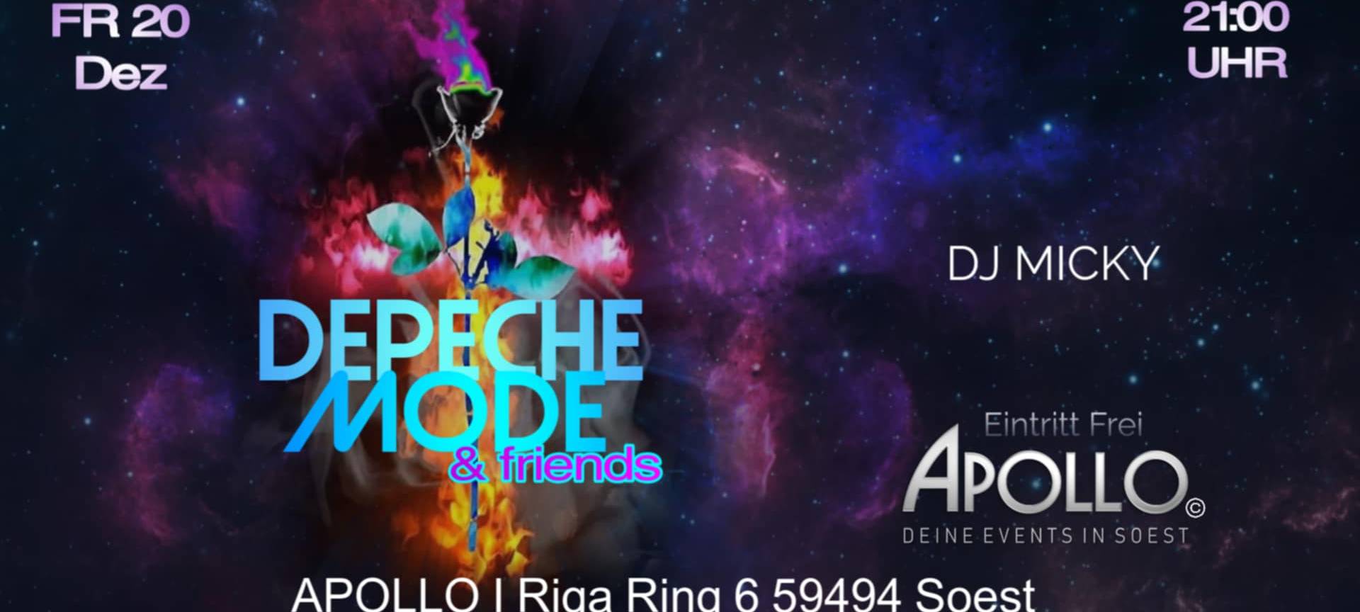 Depeche Mode & Friends Party mit DJ Micky im Apollo in Soest - Eintritt frei