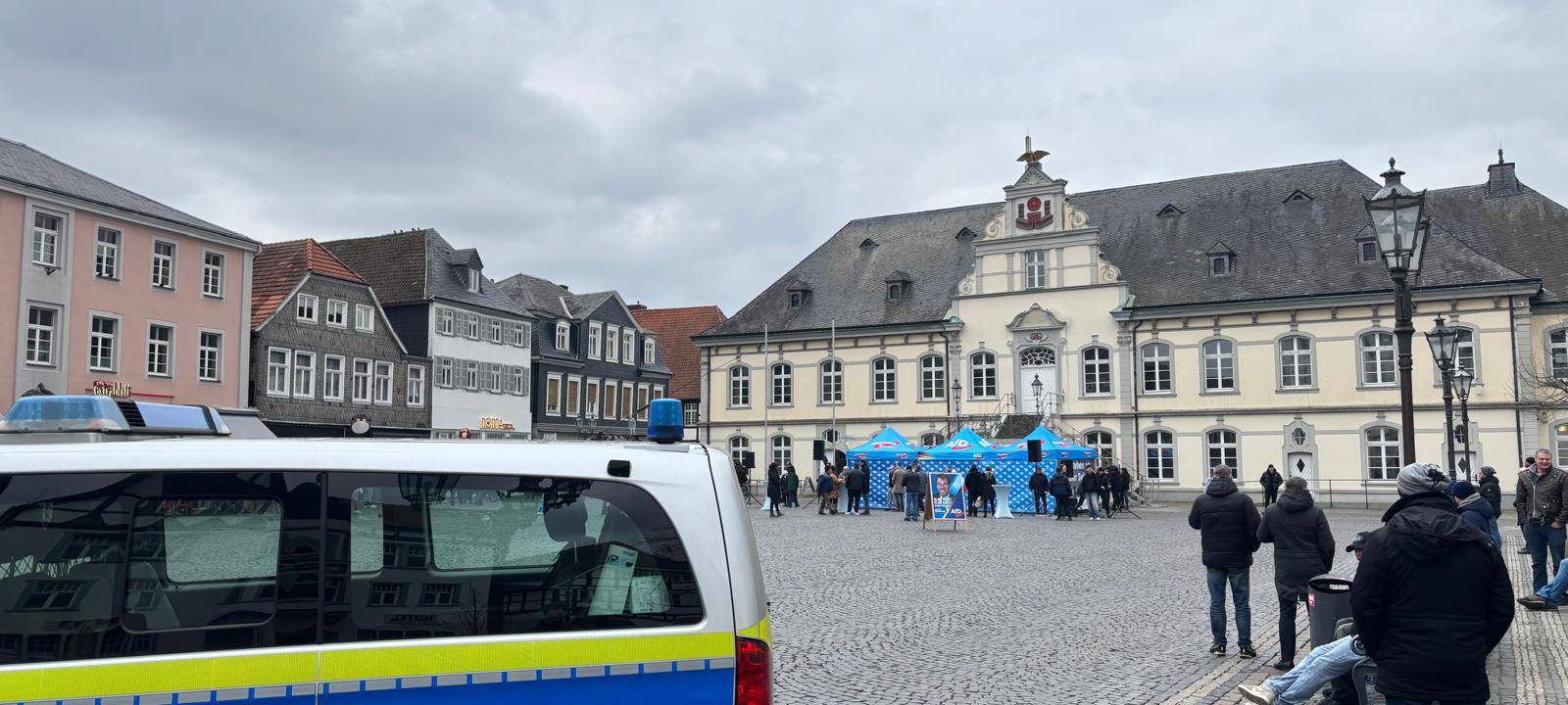 Demo gegen AfD Kundgebung in Lippstadt