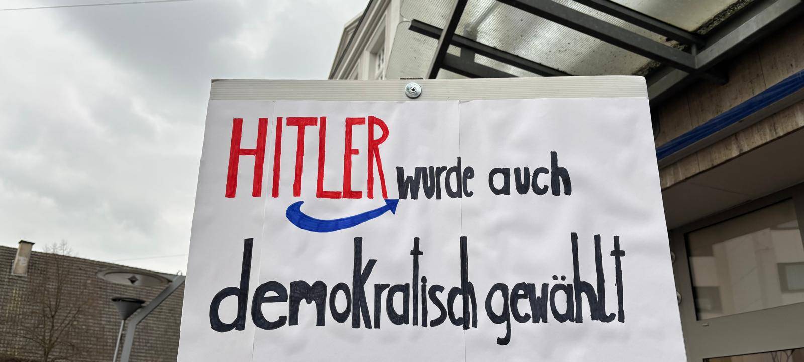 Demo gegen AfD Kundgebung in Lippstadt