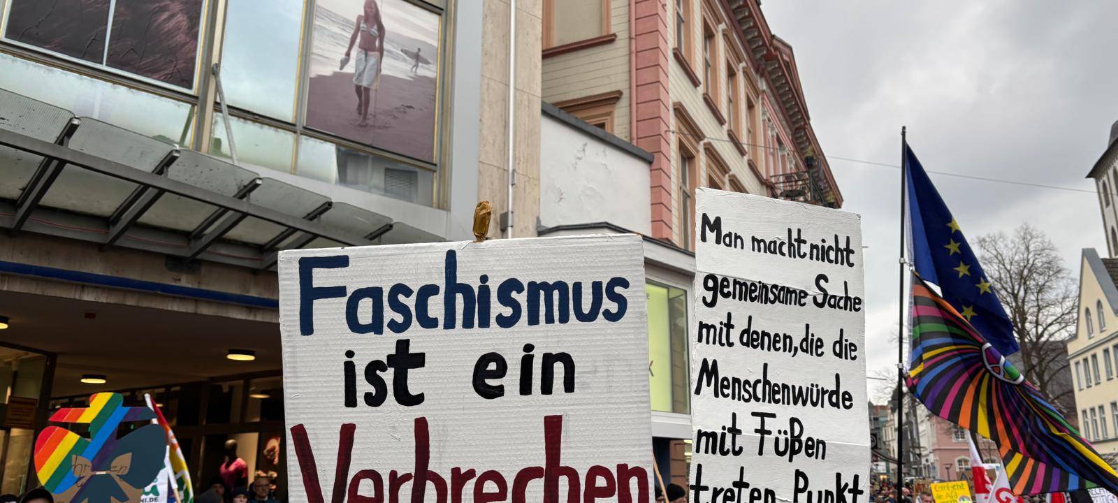 Demo gegen AfD Kundgebung in Lippstadt