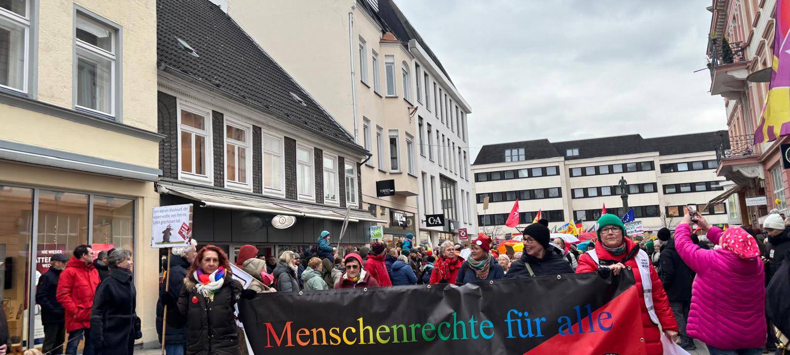 Demo gegen AfD Kundgebung in Lippstadt