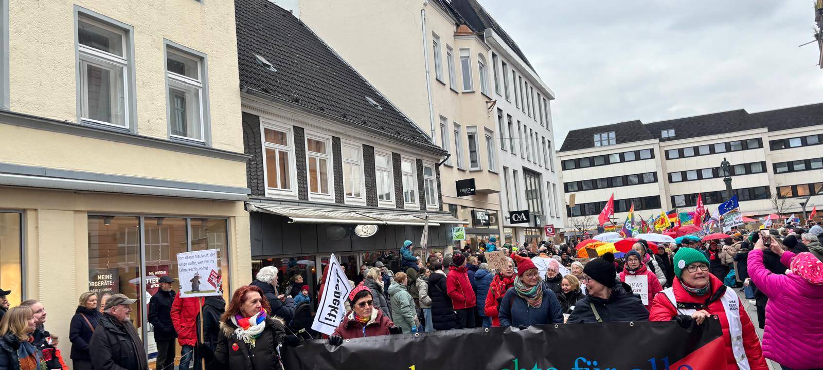Demo gegen AfD Kundgebung in Lippstadt