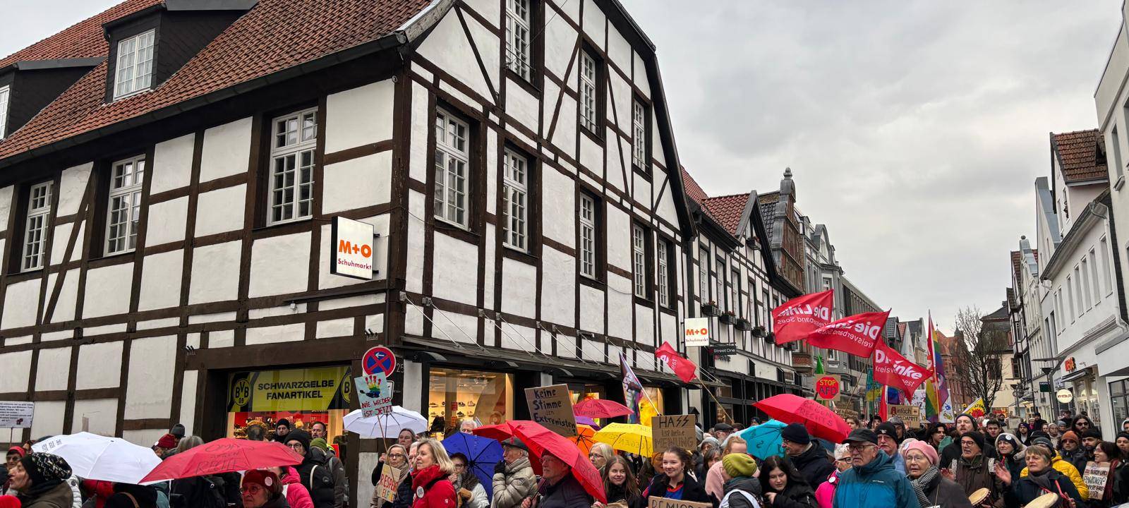 Demo gegen AfD Kundgebung in Lippstadt