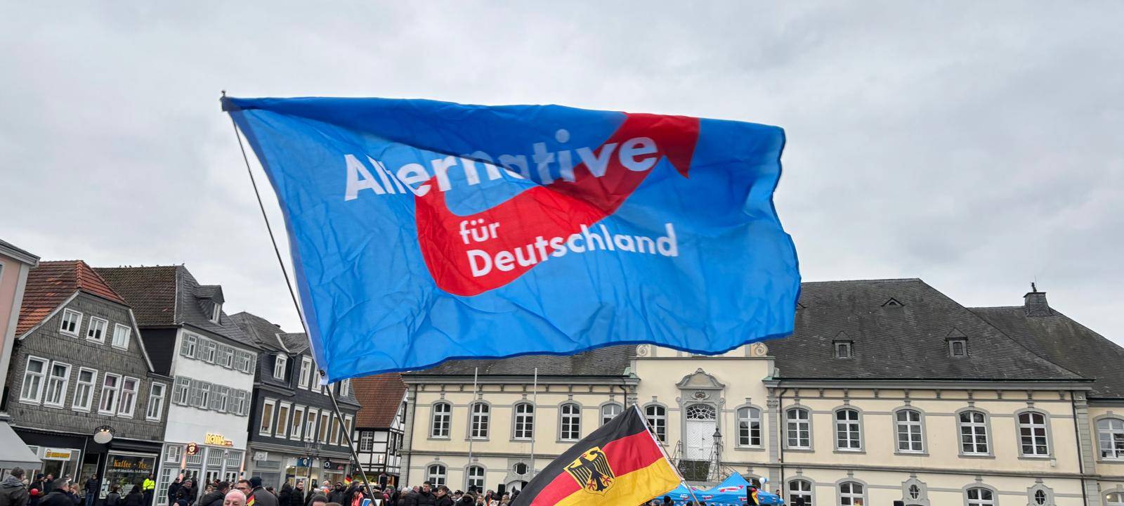 Demo gegen AfD Kundgebung in Lippstadt