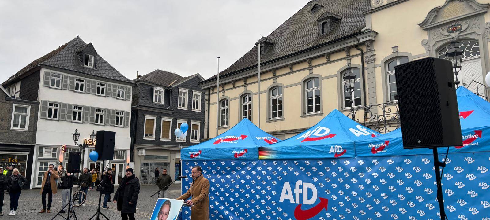 Demo gegen AfD Kundgebung in Lippstadt